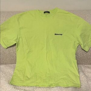 Balenciaga Lime Green Tee